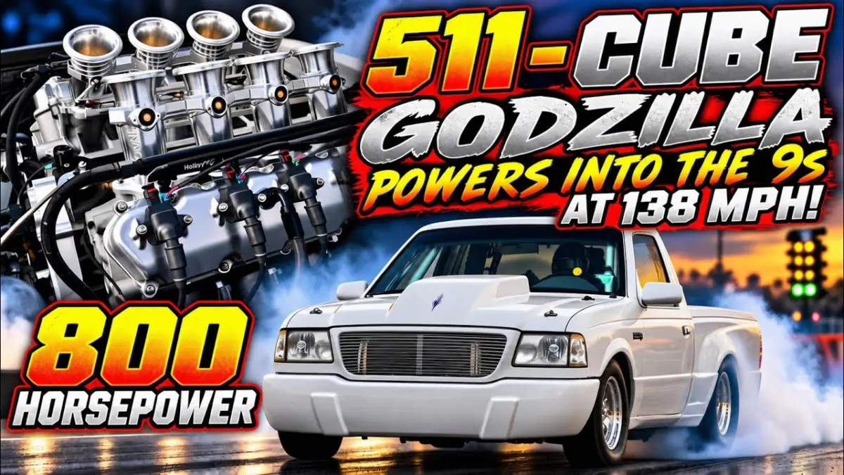 Бен та Еллі Страдери встановили двигун Godzilla V8 у старий пікап Ford Ranger