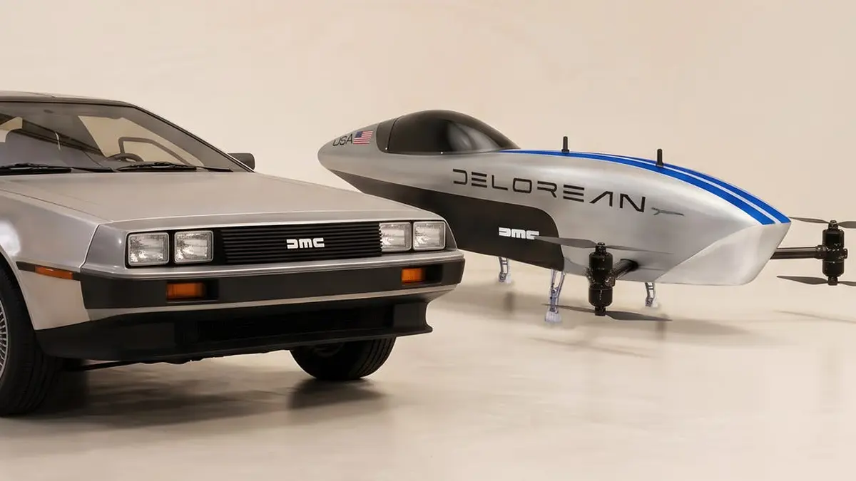 DeLorean долучається до перегонів електричних літаючих авто Airspeeder