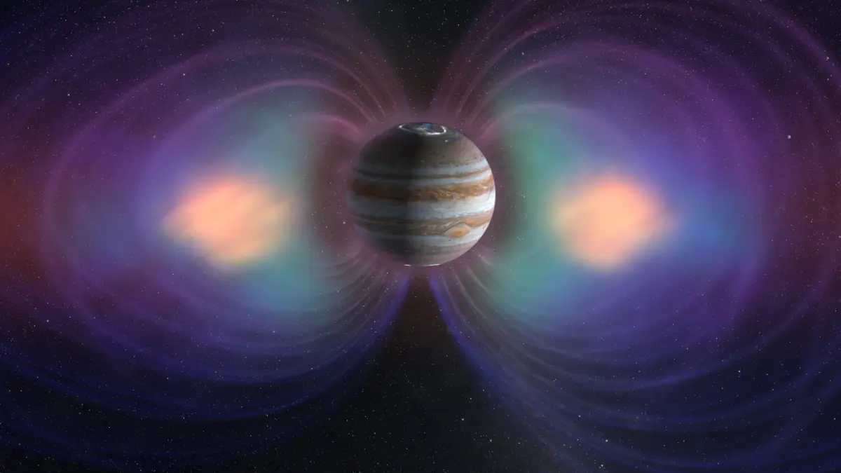 Космічний зонд Juno виявив хвилеподібну структуру магнітодиска Юпітера