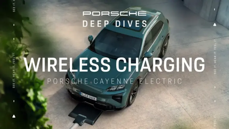 Porsche випустила бездротову індуктивну зарядку для Cayenne Electric