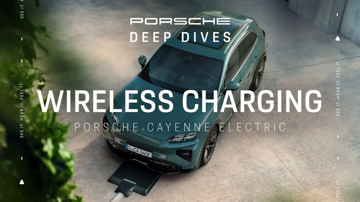 Porsche випустила бездротову індуктивну зарядку для Cayenne Electric