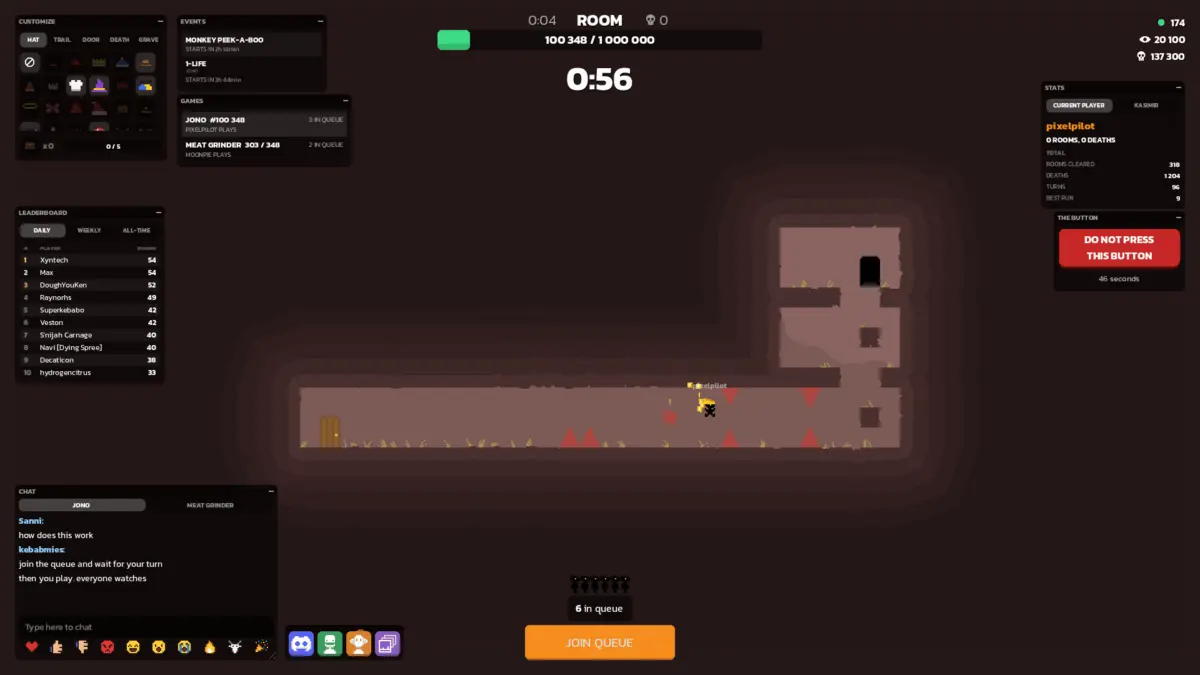 У Steam вийшла гра Jono, у яку одночасно може грати лише одна людина у світі