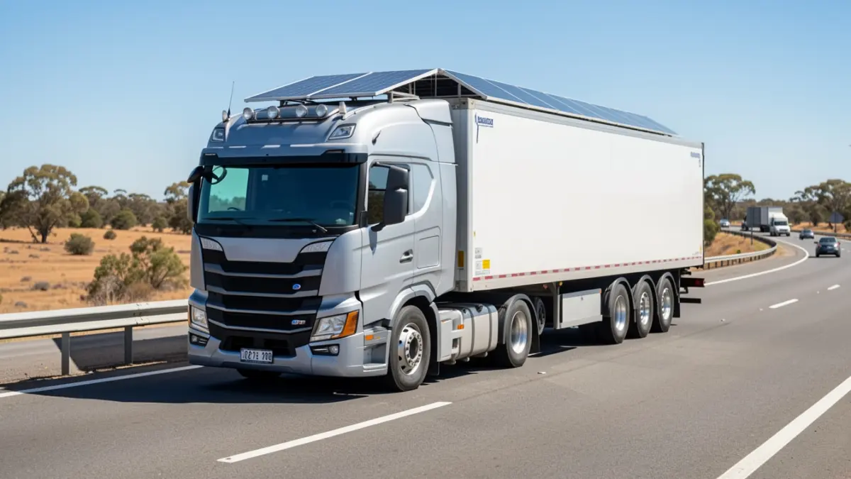 Wickham Freight Lines отримала перший у Австралії рефрижератор на сонячних батареях